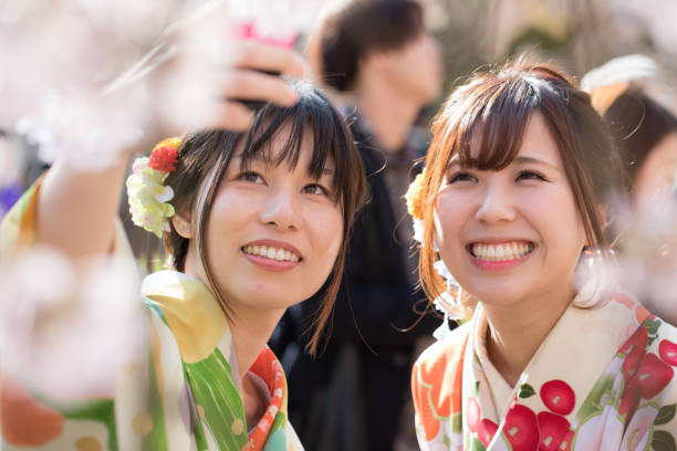 Kimono and Cherry blossom